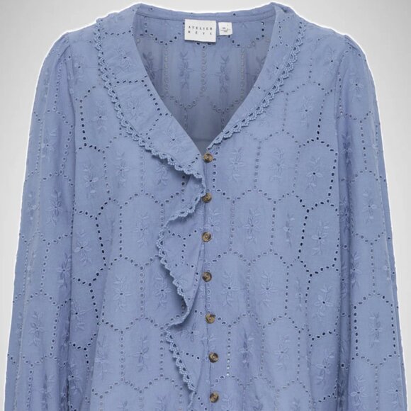 ATELIER REVE SARAH SHIRT STONEWASH 34 - Picture 1 of 2